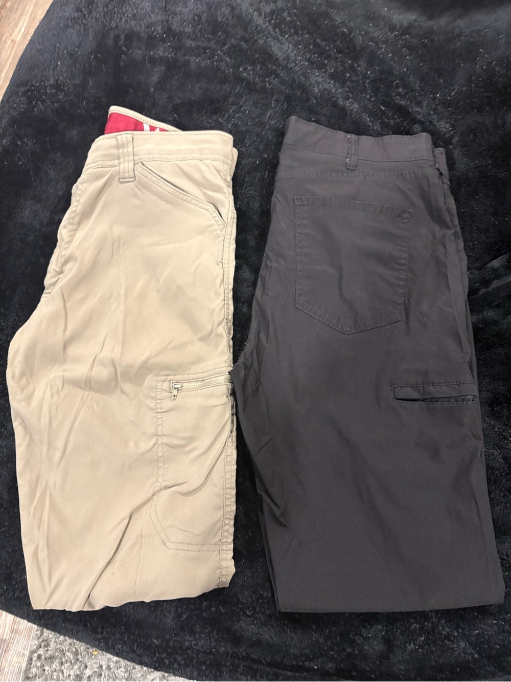 Wrangler light weight Beige and Black Cargo Pants - Pair